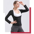 thumbnail image 3 of LJNYFDC Combinaison de Sauna pour Femmes Fermeture Éclair Manches Longues Perte de Poids Amincissant Gain de Forme, 3 of 6