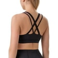 thumbnail image 3 of Womens Fitness Sports Bra, Criss-Cross Back Padded Strappy Sports Bras Medium Support Yoga Bra with Removable Cups, 3 of 7