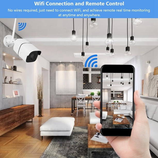 Cámara IP, De Cámaras De Seguridad CCTV WiFi 2MP Con 18 Luces Infrarrojas Para Exteriores