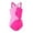 Pink, variant on lnmuld Kids Swimsuits High Elasticity Nylon Girls Swimsuit for Children Comfortable Durable Swimwear for Young Girls Color:Green,Size:6-7 Years
