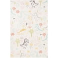 thumbnail image 2 of Unique Loom Whimsy Kids Collection Area Rug - Dino (5' 3" x 8' Rectangle Ivory/Gray), 2 of 9