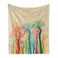 thumbnail image 1 of Autumn Soft Flannel Fleece Throw Blanket, Colorful Leafless Abstract Tree Tops Branches Creative Foliage Park Graphic, Cozy Plush for Indoor and Outdoor Use, 50" x 60", Multicolor, by Ambesonne, 1 of 6