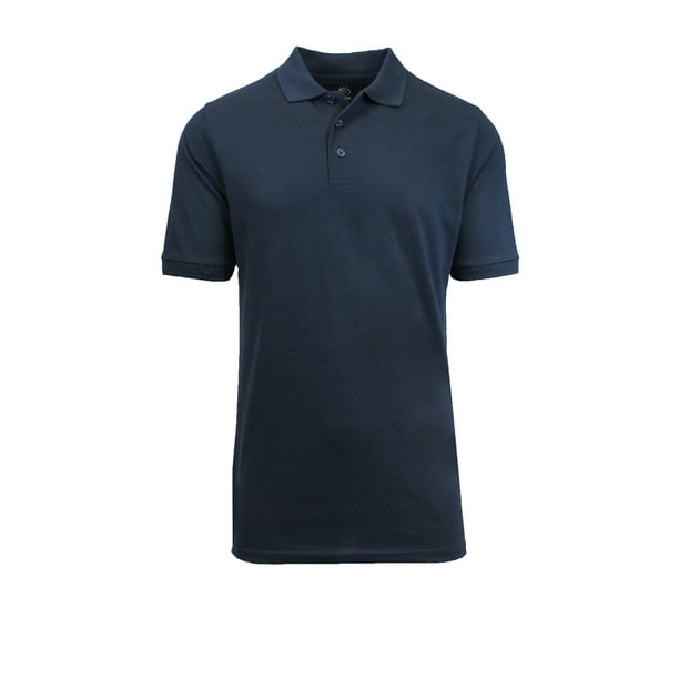 Download Galaxy by Harvic - Mens Short Sleeve Pique Polo Shirts Uniform Fitted - Walmart.com - Walmart.com