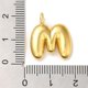 thumbnail image 3 of Brass Pendants Real 18K Gold Plated Balloon Letter Charms Letter M 19.5x17x5.5mm Hole: 3.3mm, 3 of 3