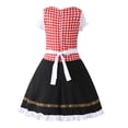 thumbnail image 5 of Fsqjgq Baby Girl Clothes Girls Easter Dresses Size 10-12 Holiday Dresses for Baby Girls Black Kids Toddler Spring Summer Print Oktoberfest Ruffle Short Sleeve Princess Dress XS, 5 of 5