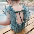 thumbnail image 2 of IROINNID Toddler Baby Girl One Piece Swimsuit Strap Sleeveless Bathing Suit Backless Swimwear Kids Summer Beach Wear2-48T, 2 of 6