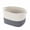 White & Dark Brown, variant on Cotton Rope Storage Basket with Handles,14x11x9.5 inch,Black & Natural,Multi-use Organizer Bin for Closet Laundry Toy Bedroom Bathroom Office,1 Pack