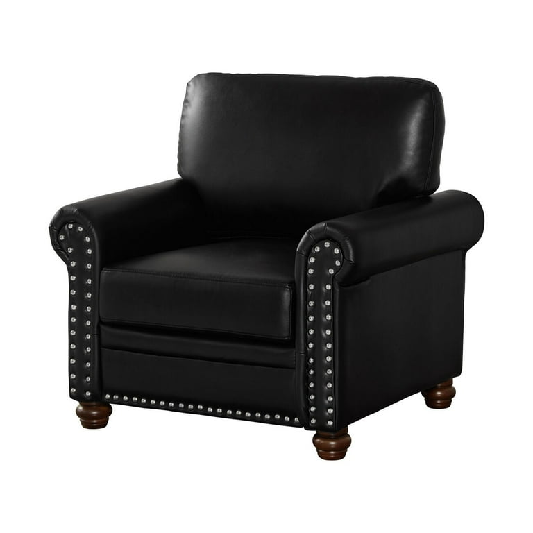 Black single couch discount