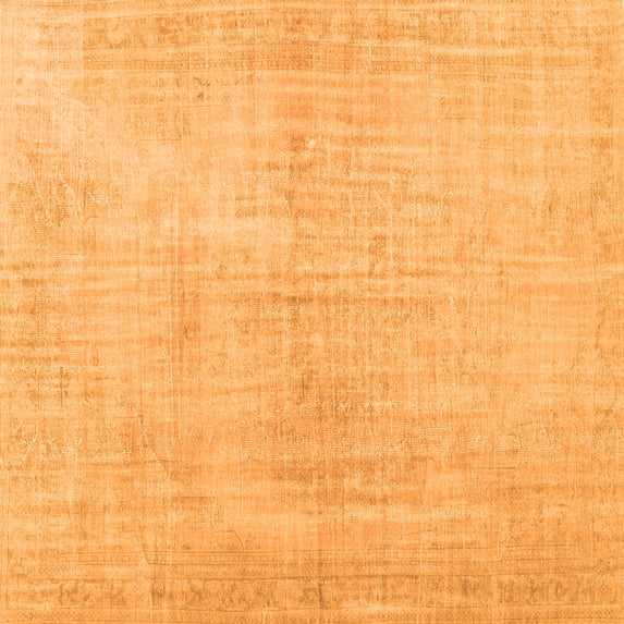 Ahgly Company Indoor Square Persian Orange Traditional Area Rugs, 4' Square
