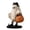 White-A, variant on YIGOUMY - 15cm Resin Ghost Statue with Black Cat on Head & Pumpkin Candy Bucket, Weatherproof Fall Ornament for Mantel Porch Yard Indoor Outdoor Holiday Display