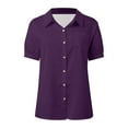 thumbnail image 4 of Casual Women's Shirts Button Down With Pocket Versatile And Stylish For Spring And Summer Perfect For Everyday Wear, 4 of 5