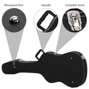 Hard-Shell Electric Guitar Case Flat Surface Black for GST, GTL