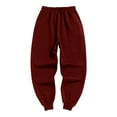 thumbnail image 6 of Huankd Mens Sweat Suits 2 Piece Set Oversized Drawstring Long Sleeve Hoodie Tops Baggy Sweatpants Tracksuit Fall Outfits Wine M, 6 of 8