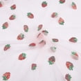 thumbnail image 6 of 2Yard 64.4 Inch Width Embroidered Strawberry Mesh Lace Fabric Beading Sequin Sewing Lace Trim Fabrics Embroidery Applique Ribbons for DIY Handmade Clothing Accessories Embellishments Pink, 6 of 7