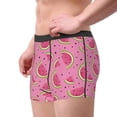thumbnail image 2 of Disketp Watermelon Men's Boxer Briefs,Soft and Breathable Cotton Underwear with ComfortFlex Waistband, 2 of 7