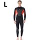 thumbnail image 3 of Naiovety Trajes de neopreno Traje de buceo Pantalones de manga larga de secado rápido Protección solar de una pieza Mantener el calor para bucear Deportes acuáticos negro/naranja L Naiovety OD003281-08, 3 of 6