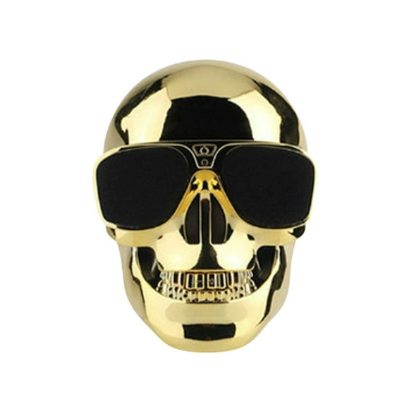 PEONAVET Bluetooth Radio Bluetooth Radio Portable Skeleton Skull Bluetooth Wireless Speaker 15W BT4.0 FM Radio Halloween Wireless Speaker