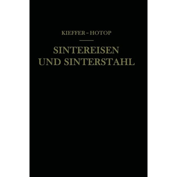 Sintereisen Und Sinterstahl, (Paperback)