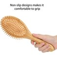 thumbnail image 4 of Conjunto de Peine, Cepillo para el cabello con cerdas de masaje y peine de dientes planos para mujeres y hombres, ideal para todo tipo de peinado, 4 of 4