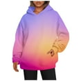 thumbnail image 2 of MesaSe Femmes de la Mode Quotidienne Polyvalent Casual Sweat-Shirts à Col Rond à Manches Longues Gradient Top Sweat-Shirts Rose M, 2 of 5