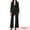 Black, variant on DARING DIVA Women's Dressy 2 Pieces Office Blazer and Pants Set XS Black