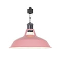 thumbnail image 1 of FSLiving H-Type Track Lighting E26 Base Industrial Adjustable Angle Lamp Pink Metal Shade with Black Pearl Socket Track Light Fixture for Slope Ceiling Gimbal,Bulb and Track Not Included - 1 Light, 1 of 6
