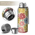 thumbnail image 2 of 20 Oz Pioneer Flower Coffee Tumbler Double Wall Insulated Stainless Steel Water Bottle | Metal Reusable Thermoses Flask with Cup Cap | Leak & Sweat Proof with Anti-Dust Lid, 2 of 7