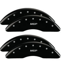 Set of 4: Black finish, Silver MGP