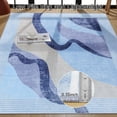 thumbnail image 5 of Ultrug Abstract Area Rug Soft Rugs Non-Slip Indoor Carpet for Bedroom Living Room Home Decor,4'x6',Blue, 5 of 7