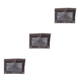thumbnail image 3 of Destyer Durable Zippered Pouch For Easy Storage Of Important Papers Portable Stylish Brown 3Set, 3 of 6