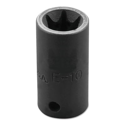 Torx Impact Sockets, 1/4 in Drive, E10 Tip