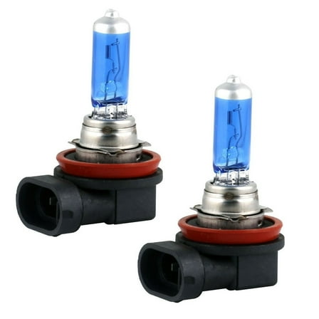 Lindmeyers H11 Halogen 55W 12V Low-Beam Headlight/Fog/Driving Light Bulbs Xenon White 2 Pack