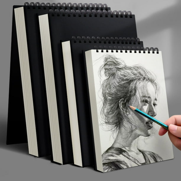 Cuaderno de bocetos de 8K de grosor, cuaderno de bocetos de 16K, cuaderno de dibujo pintado a mano, cuaderno de dibujo en espiral, cuaderno de dibujo en blanco para estudiantes, A4