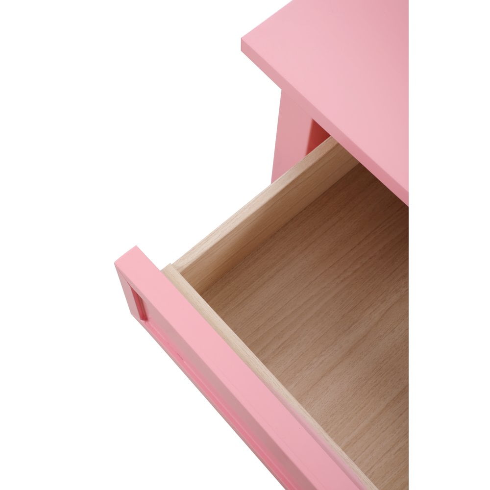 Glory Furniture Newton Nightstand in Pink Color