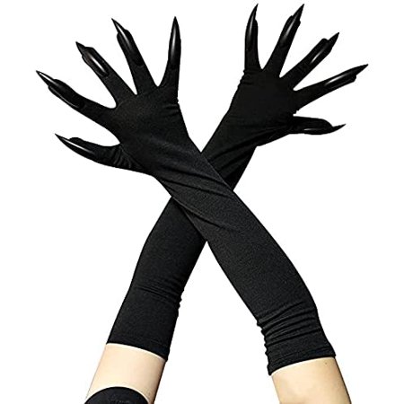 Halloween Longs Ongles Gant Props Griffe Gant Costume De Fête Ongles Longs  Gant De Clown Griffes Fantôme Patte Gant Sorcière Devil Paw Main Couvre  Longue Patte Gant Déguisement Halloween Cosplay | Walmart