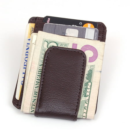 SBR Designs - Mens Leather Wallet Money Clip Credit Card ID Holder Front Pocket Thin Slim NEW ...