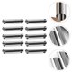 thumbnail image 4 of EeaseMX 20 moldes de acero inoxidable para croissants daneses, herramientas para hornear croissants (plateados), 4 of 7