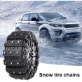 thumbnail image 2 of Snow Chains for Car – 10 Pack Tire Anti-Skid Chains, Heavy Duty Winter Traction Cables | Icy Snow Storm Driving Safety, Minivan Caravan SUV Wheel Grip, Emergncy Road Assistance, 2 of 9