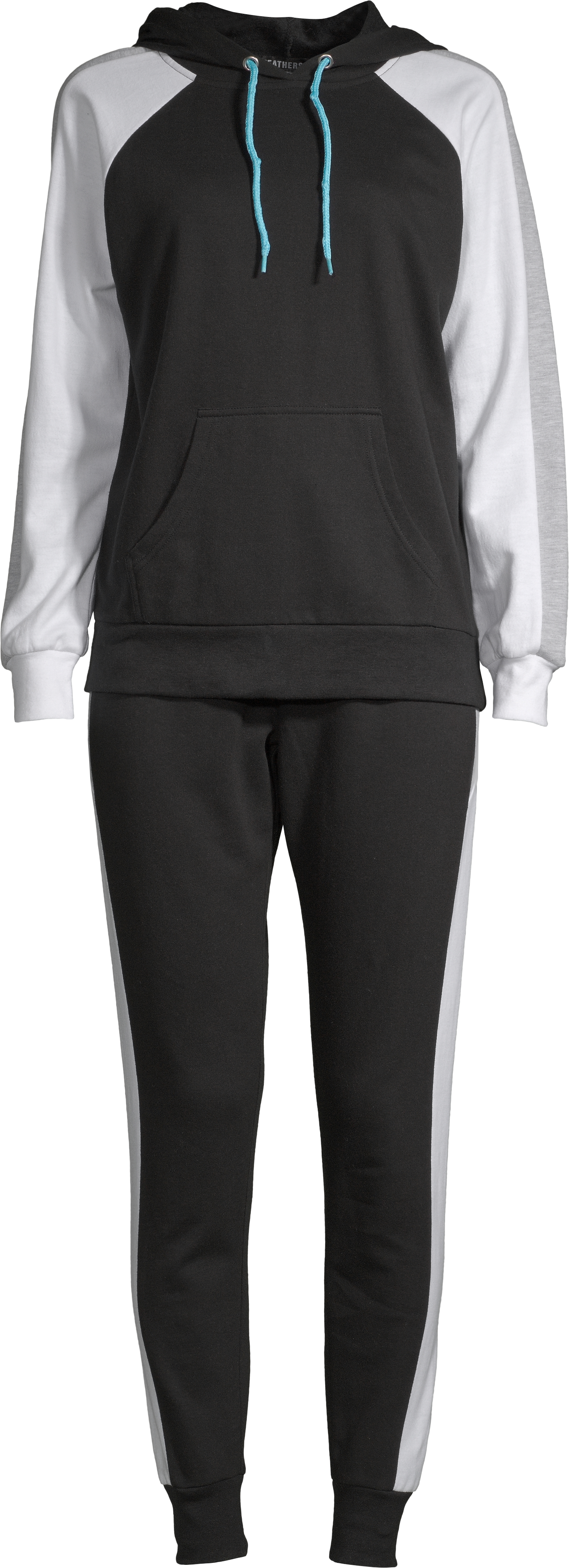 Feathers Women's Athleisure Fleece Hoodie and Jogger Set - image 5 of 5