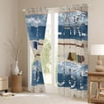 thumbnail image 3 of Feelyou Rustic Boat Paddle Blackout Curtains Set of 2 (52x84 Each), Western Lodge Cabin Window Curtains, Countryside Cabin Curtains and Drapes, Window Curtains Bedroom Decor, 3 of 6