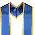 thumbnail image 6 of Yokua Unisex Adult Plain Graduation Honor Stole Sash with Trim for Graduation Party, 6 of 15