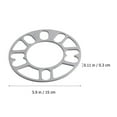 thumbnail image 2 of 2 Pcs Car Wheel Hub Spacers Aluminum Alloy Wheel Spacer Vehicle Wheels Spacers, 2 of 8