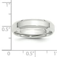 thumbnail image 5 of Primal Gold 14 Karat White Gold 5mm Bevel Edge Comfort Fit Band Size 6, 5 of 11