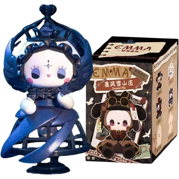 Lucky Emma Frostveil Villa Series Blind Box Figure, EMMA Collectable PVC Figure for Xmas Birthday Gifts