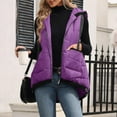 thumbnail image 5 of CHUMUD Womens Hooded Puffer Vest Lightweight Zip Up Sleeveless Puffy Jackets Padded Gilet with Pockets Fall Winter Fashion Outfits, S-XXL, 5 of 9