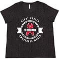 thumbnail image 3 of Inktastic Heart Health Awareness Month February with Red Ribbon Badge Women's Plus Size T-Shirt, 3 of 5