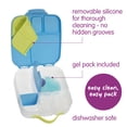 thumbnail image 3 of b.box Large Lunch Box for Kids, Bento Box with Ice Pack, Leakproof - Ocean Breeze, 3 of 9