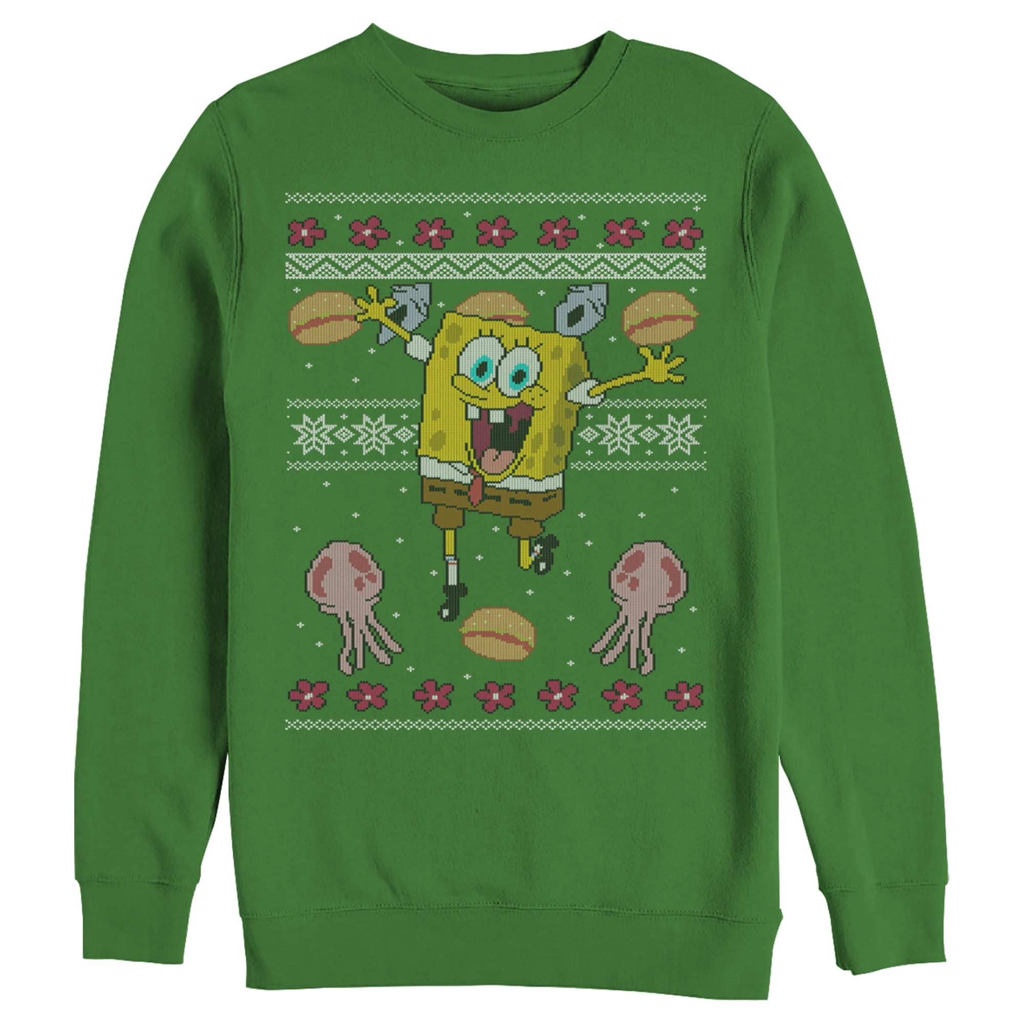 spongebob wearing sweater