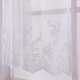 thumbnail image 4 of YiJuHui Lace Curtains for Windows Woven Textured Valance Water Repellent Bathroom Window Covering Floral Crochet Privacy Sheer Curtain Set with Rod Pocket for Kitchen Living Room Bedroom Decor, 4 of 7
