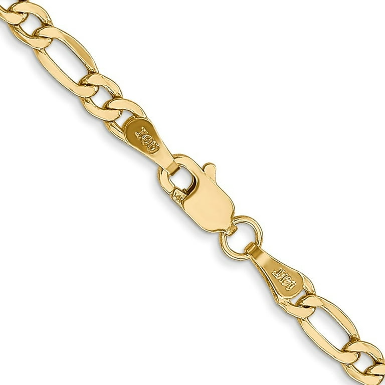 14K Gold Figaro Chain BELIEVER JEWELRY Figaro Set 14 Karat Gold